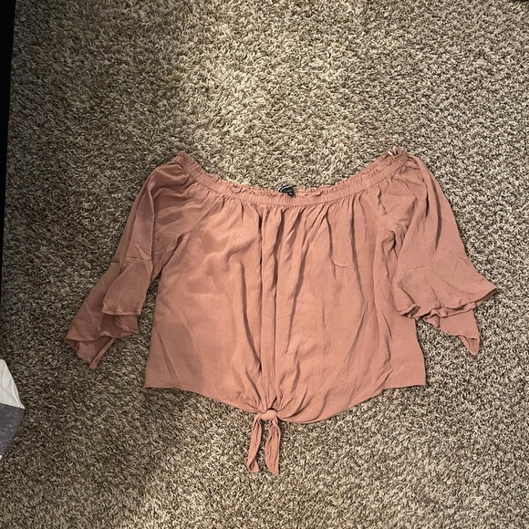 Tie Front Off the Shoulder - Picture 2 of 2